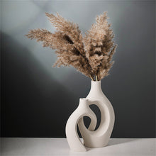 Modern White Ceramic Nesting Vase Set