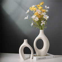 Modern White Ceramic Nesting Vase Set