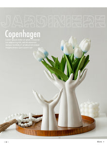 Solenne Sculptural Ceramic Vase