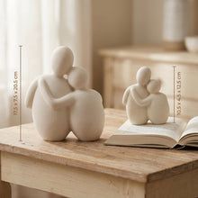 Cadrune Abstract Ceramic Couple Sculpture