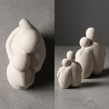 Cadrune Abstract Ceramic Couple Sculpture