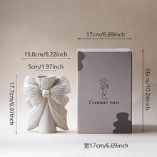 Cadrune Bow Ceramic Vase