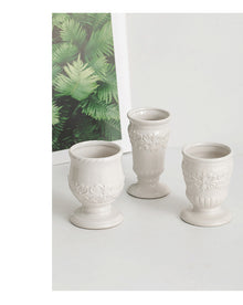 Cadrune Relic White Ceramic Vase
