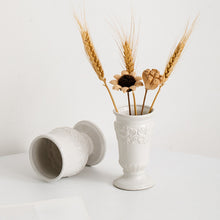 Cadrune Relic White Ceramic Vase