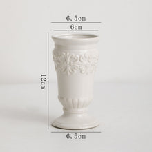Cadrune Relic White Ceramic Vase
