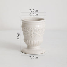 Cadrune Relic White Ceramic Vase
