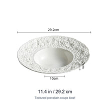 White Rock Texture Ceramic Coupe Bowl