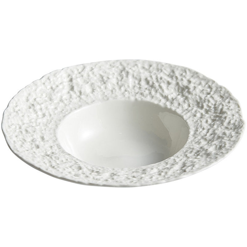 White Rock Texture Ceramic Coupe Bowl