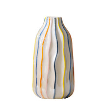 Modern Striped Ceramic Vase