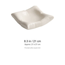Porcelain Pillow Square Dish