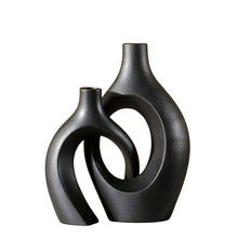 Modern White Ceramic Nesting Vase Set