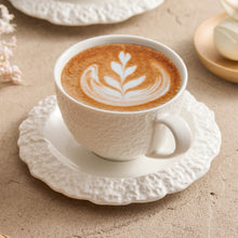 Stone Ripple Coffee Cup & Saucer Set