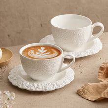 Stone Ripple Coffee Cup & Saucer Set