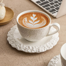 Stone Ripple Coffee Cup & Saucer Set